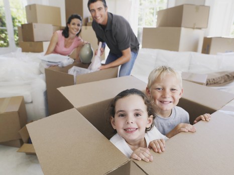 Central London removal van prepared for a Knightsbridge property move