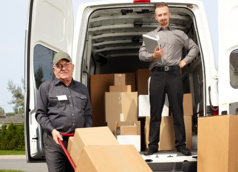 Removal team planning a house move in Knightsbridge