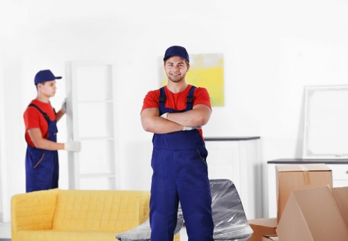 Trusted Movers Knightsbridge payments area with safe checkout