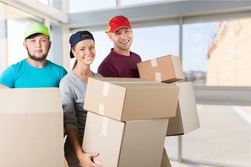 Professional removal team preparing a move in Knightsbridge
