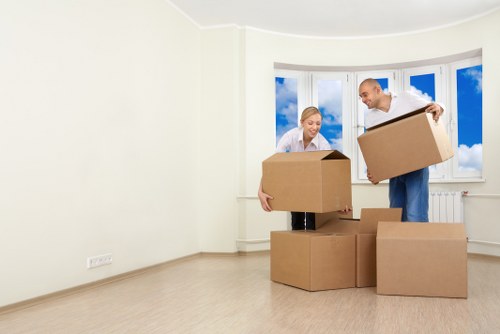 Careful waste separation and recycling practices during a central London move