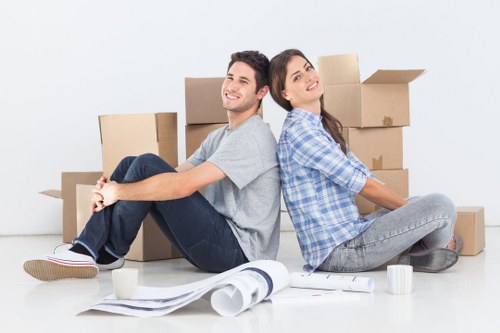 Professional movers planning a careful property move with attention to safety
