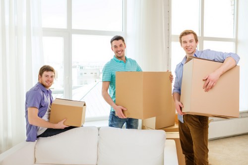 Careful loading for a residential move near Knightsbridge
