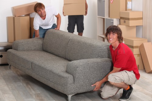 Careful furniture loading for an urgent Knightsbridge relocation