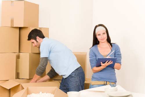 Packing and loading furniture into a van in Knightsbridge