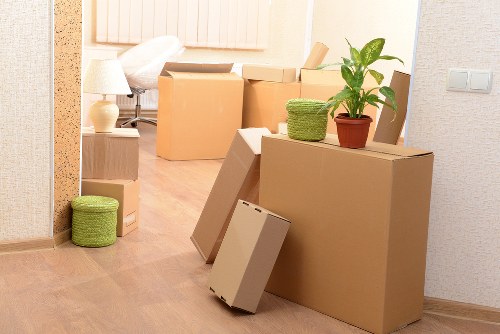 Local moving team preparing a residential packing service in Knightsbridge